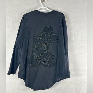 Disney dolman sleeve t shirt stone wash with rhine stones XL gently used